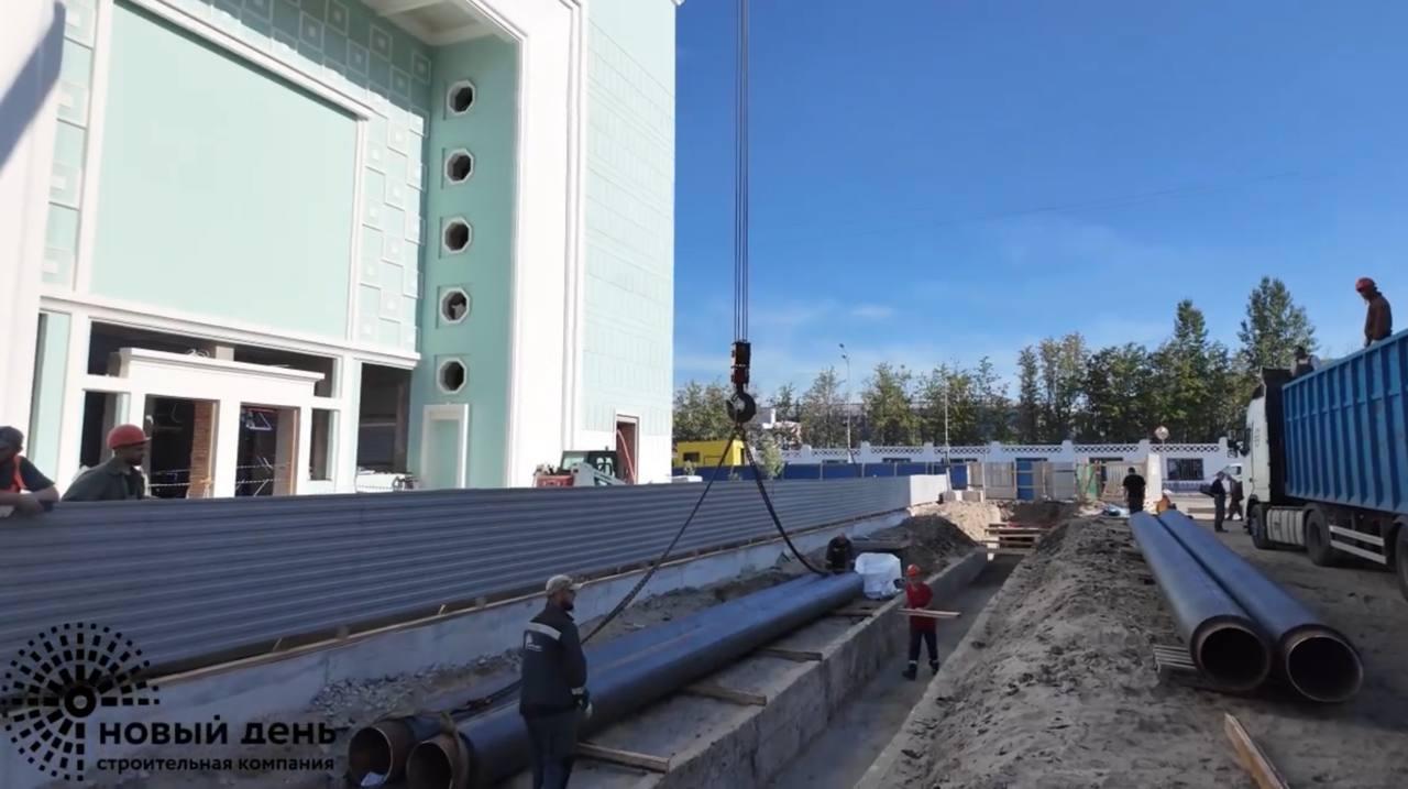 Работы по замене теплотрассы на улице Ленинградской завершены